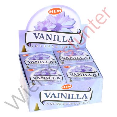 Vanille wierook kegels